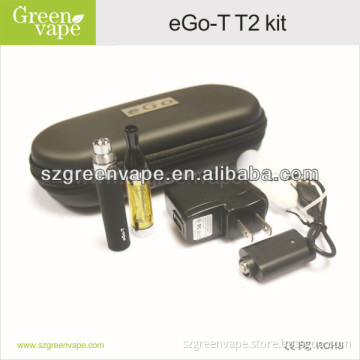 High quality electronic cigarette china alibaba factory ego t2 double set e cig starter kits